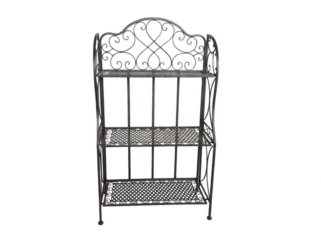 85781 - Folding 3 Tier Bakers Rack Plant Stand 27x14x49