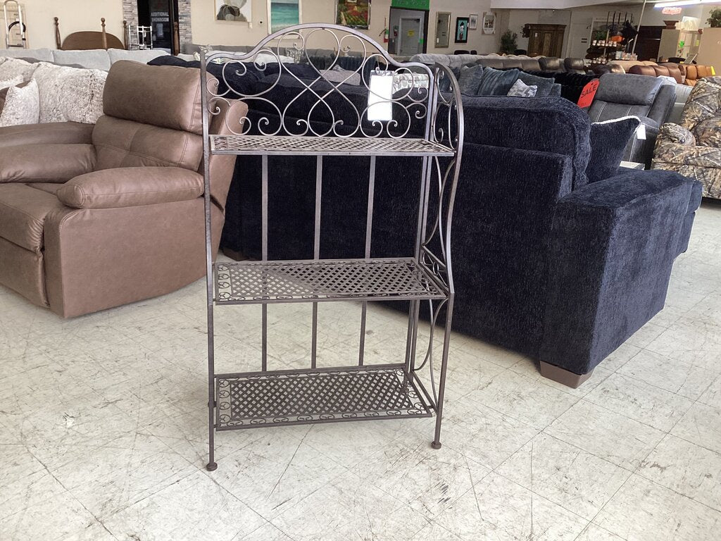 85781 - Folding 3 Tier Bakers Rack Plant Stand 27x14x49
