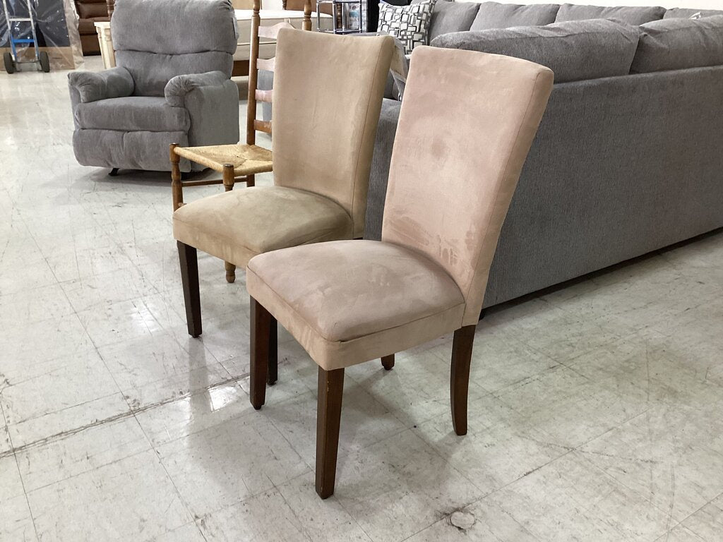 85787 - Pair of Upholstered Parsons Dining Chairs 18x11x29