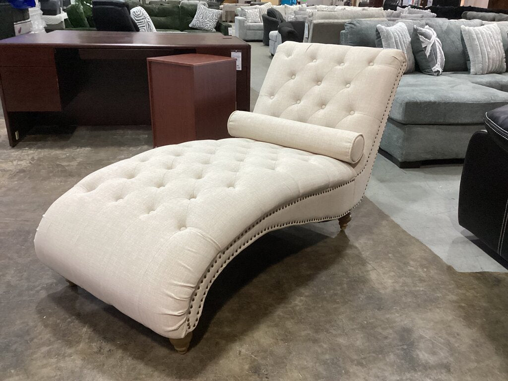 85783 - Tufted Chaise Lounge 28x63x32
