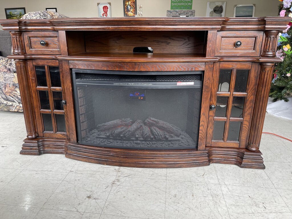 85785 - Electric Fireplace TV Stand 63x19x36