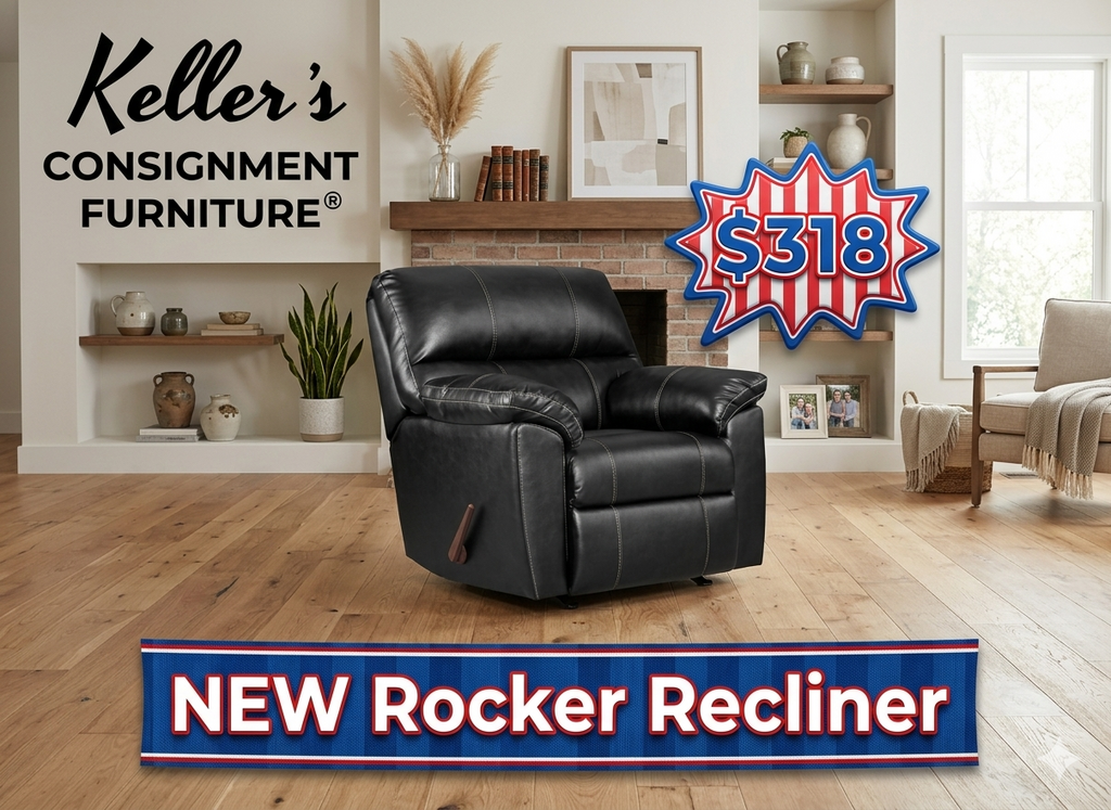 Emerson Black NEW Rocker Recliner 40x30x40 (665042)