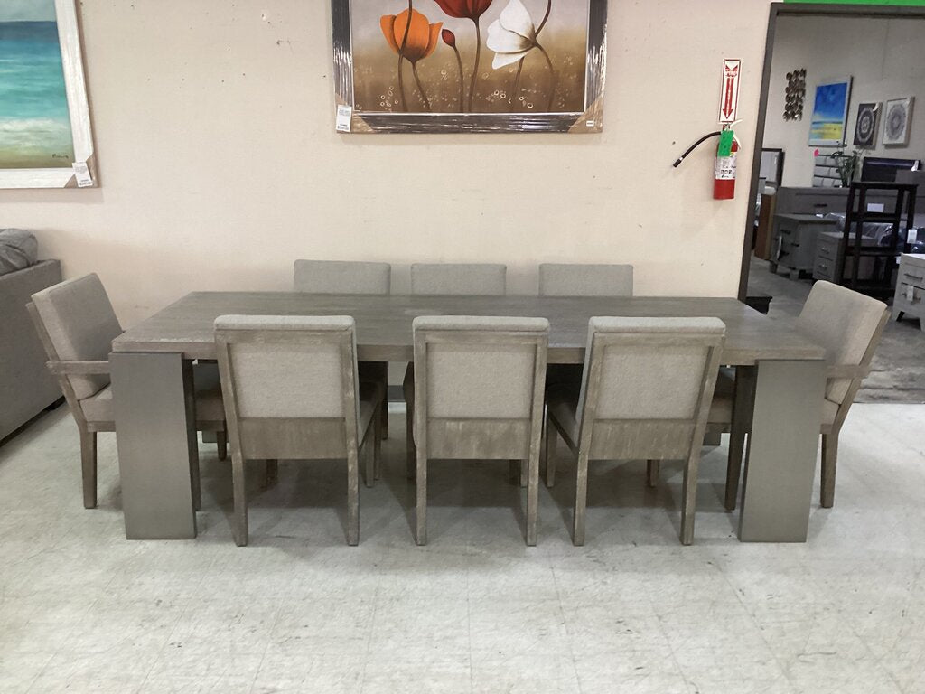 85789 - Bernhardt Foundations 9pc Dining Set 43x102x30