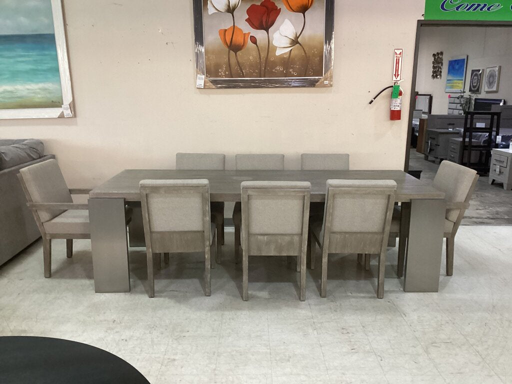 85789 - Bernhardt Foundations 9pc Dining Set 43x102x30