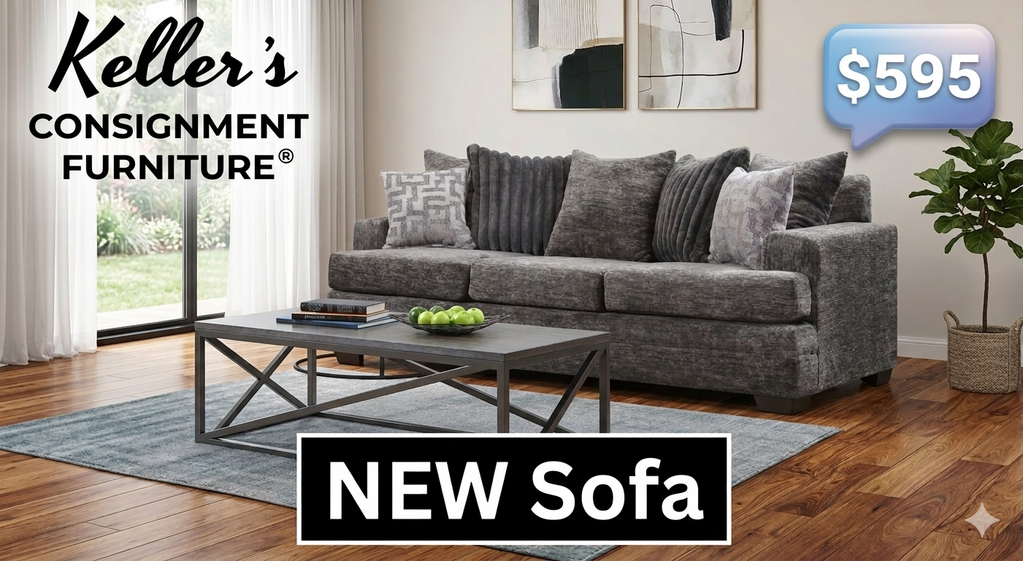 Galactic Charcoal NEW Sofa 93x38x33 (2675-07S)