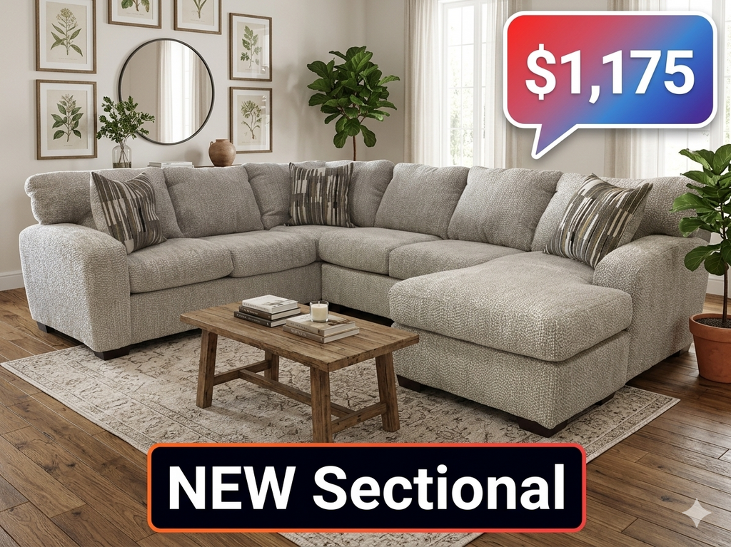 Reckon Taupe NEW Sectional 122x96x65x37 (5210-30-3811)