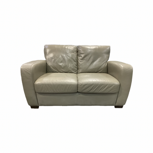 85807 - Natuzzi Leather Loveseat 58x35x33