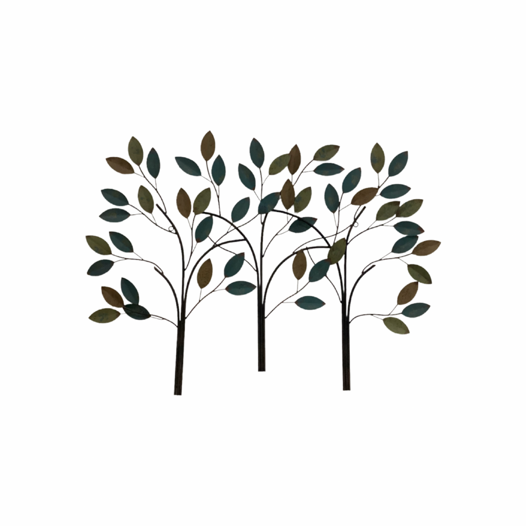 85464 - Metal 3 Trees Wall Art 38x28