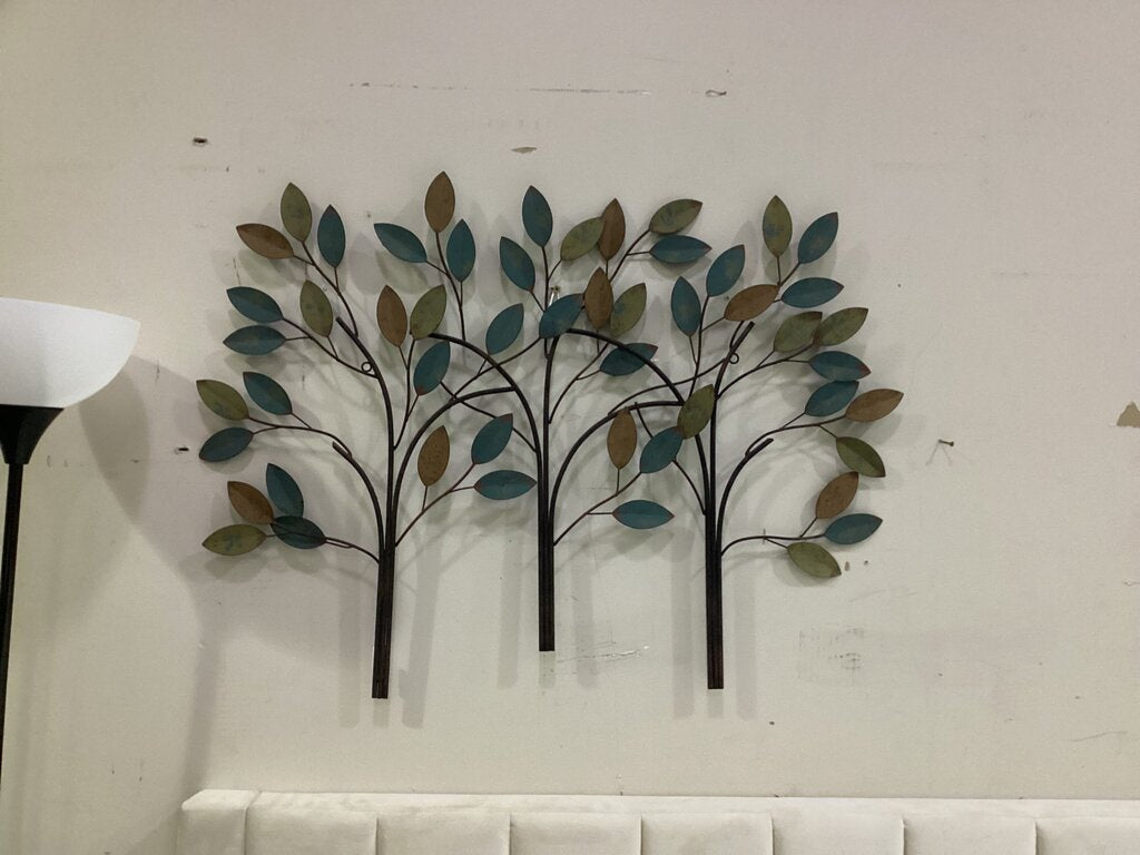 85464 - Metal 3 Trees Wall Art 38x28