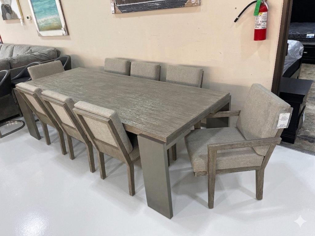 85789 - Bernhardt Foundations 9pc Dining Set 43x102x30