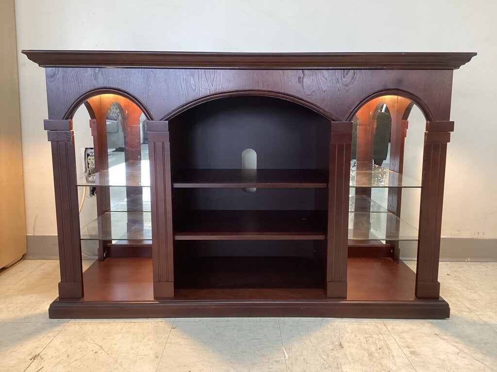85795 - Lighted Curio TV Stand 48x18x30