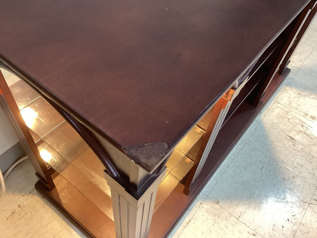 85795 - Lighted Curio TV Stand 48x18x30