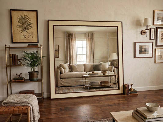 80922 (8524-25) Bernhardt Haven Large Mirror in 2-Tone 78x78