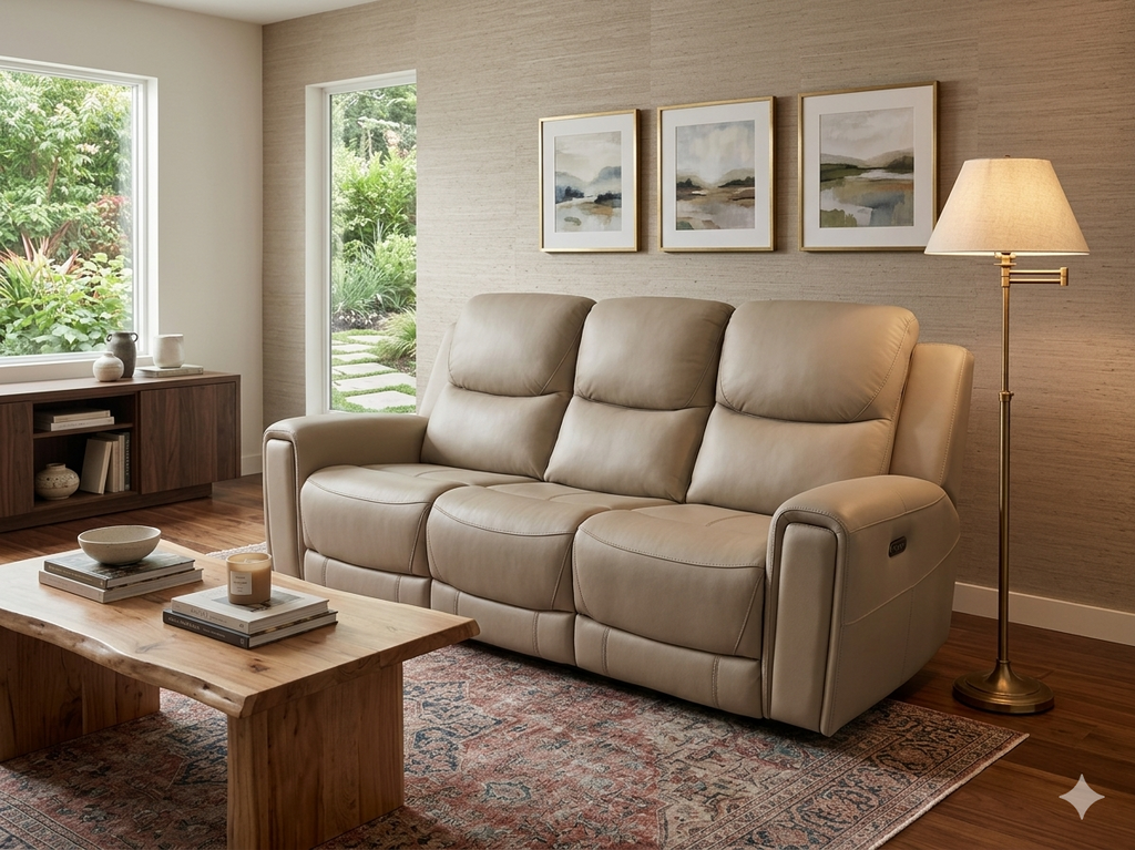 85538 - Boulevard Blanca Zero Gravity Power Sofa 86x41x43