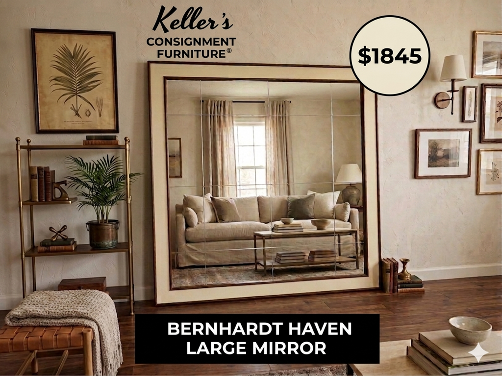 80922 (8524-25) Bernhardt Haven Large Mirror in 2-Tone 78x78