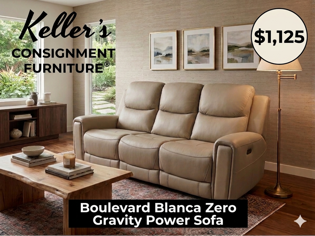 85538 - Boulevard Blanca Zero Gravity Power Sofa 86x41x43