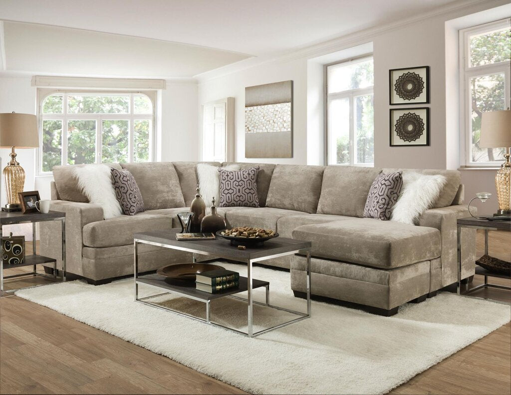 Hearth Cement NEW 2pc Sectional 123x97x65x37 (2760-06)
