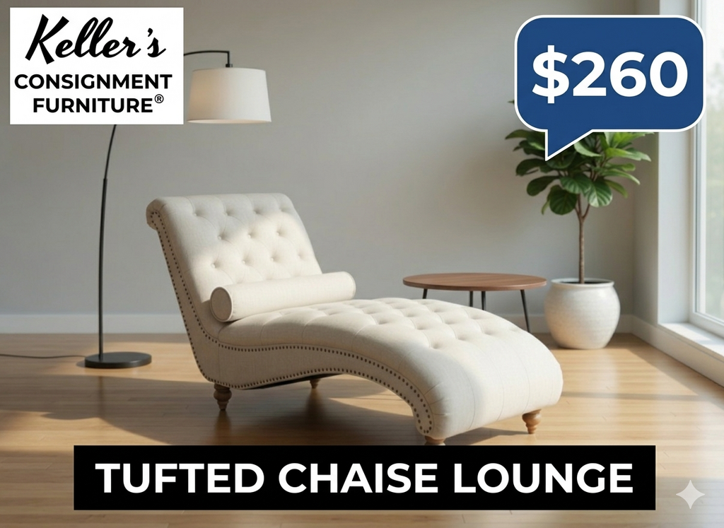 85783 - Tufted Chaise Lounge 28x63x32