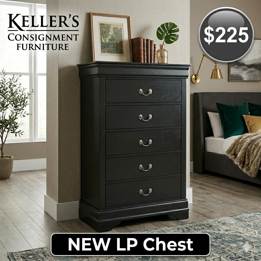 LP Black NEW Chest 32x16x50 (119296)