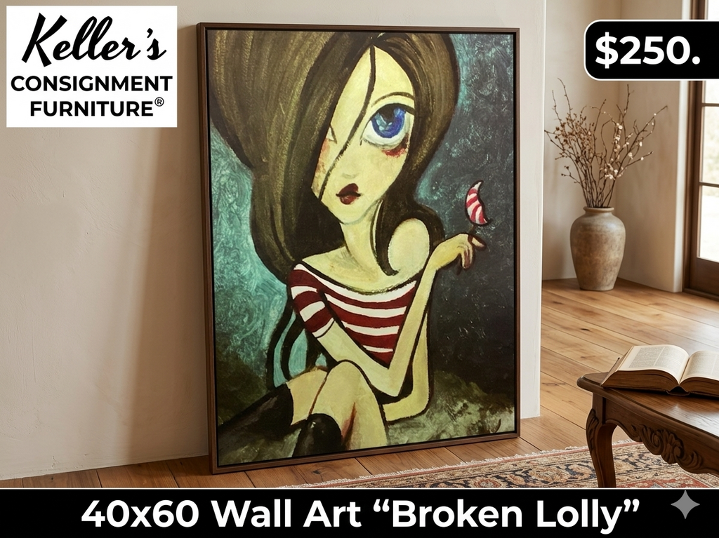 85636 (8524-29) Broken Lolly by Classy Art Canvas Art 40x60