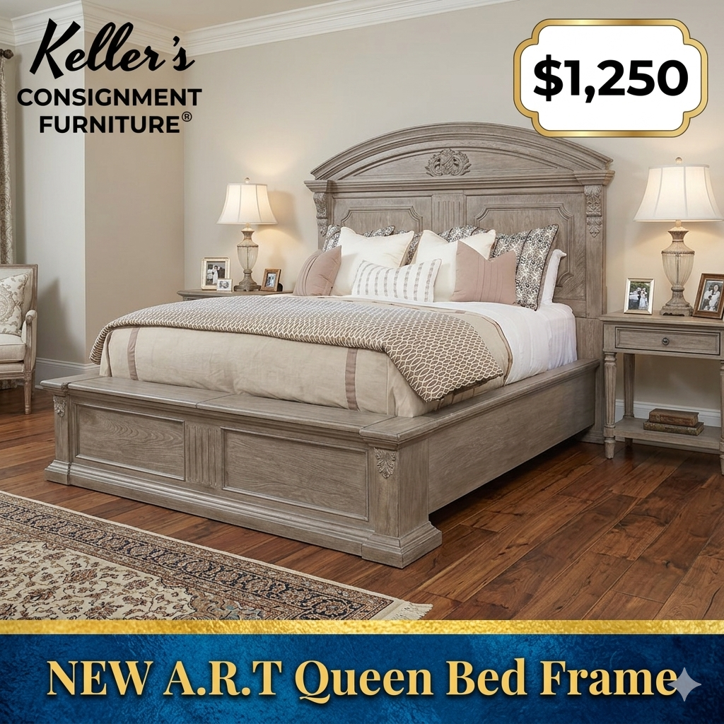85710 - A.R.T. Chambers Arch Salvage Queen Bed Frame 71x96x82