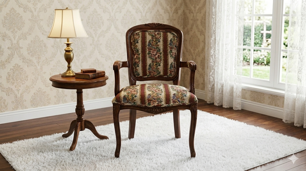 85832 - Vintage Accent Arm Chair 24x20x37