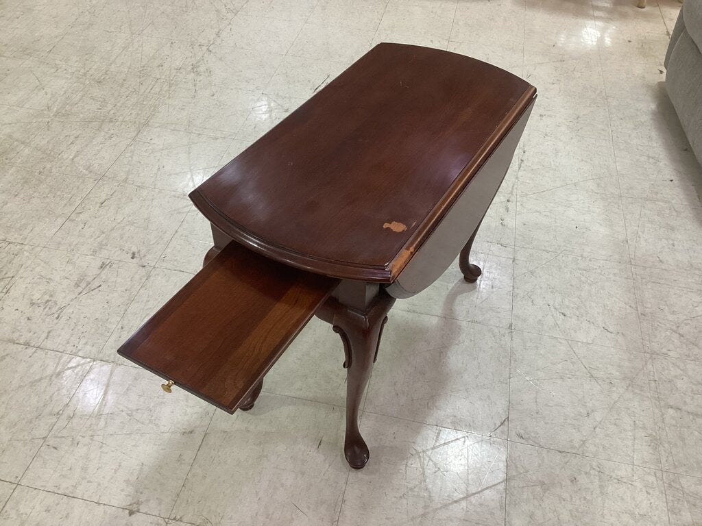 85836 - Gordon's Queen Anne Style Drop Leaf Side Table 28x14-28x23