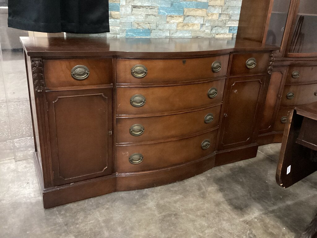 85829 Vintage Mahogany Buffet 62x21x34