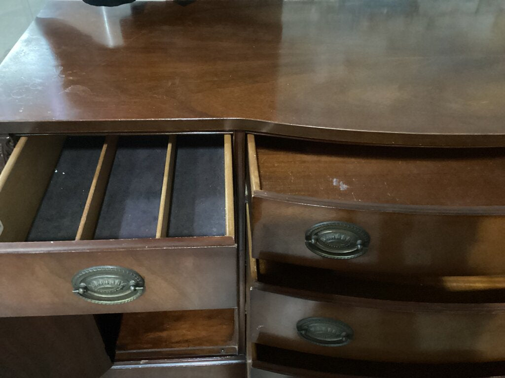 85829 Vintage Mahogany Buffet 62x21x34