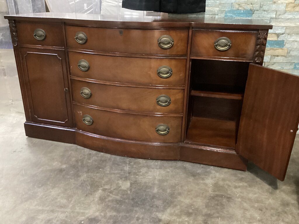 85829 Vintage Mahogany Buffet 62x21x34
