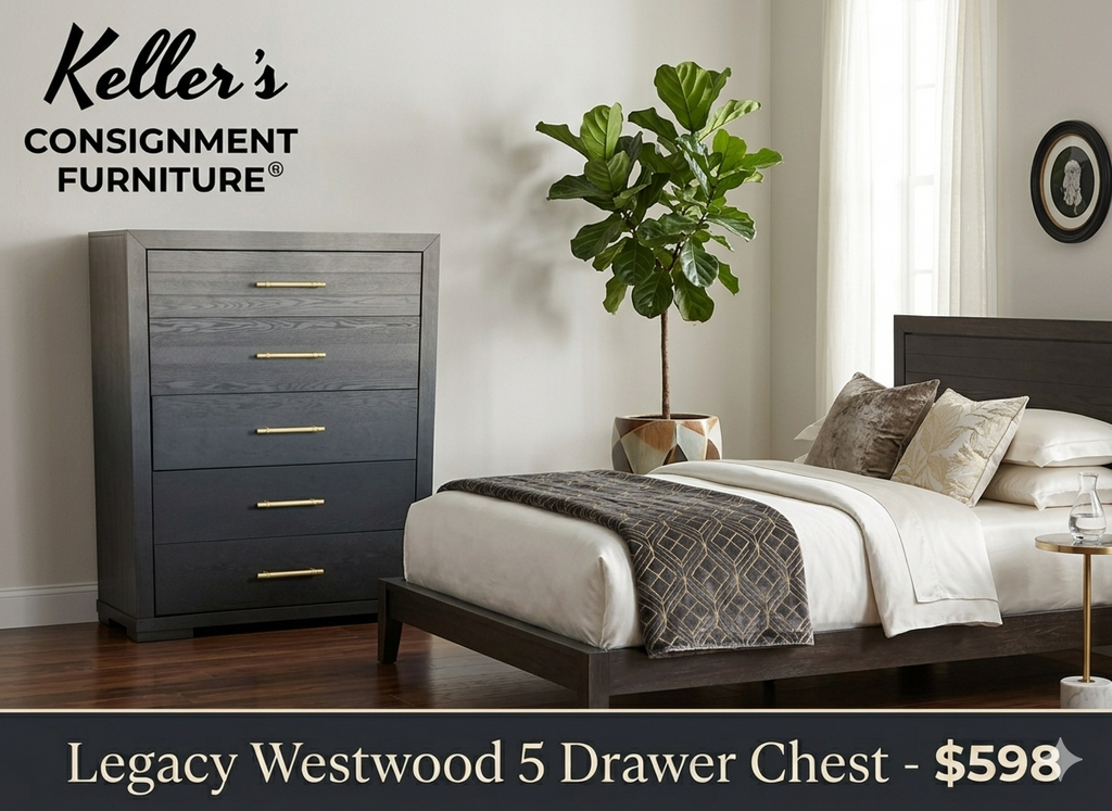 85641 (8538-3) Legacy Westwood 5 Drawer Chest 44x19x58