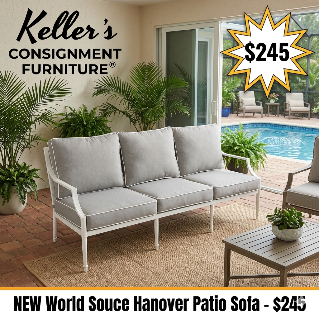 85430 - World Source Hanover Patio Sofa 74x32x36