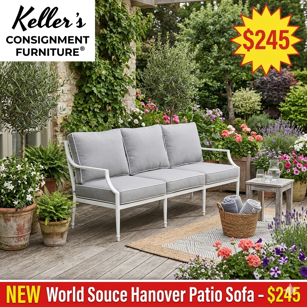 85430 - World Source Hanover Patio Sofa 74x32x36