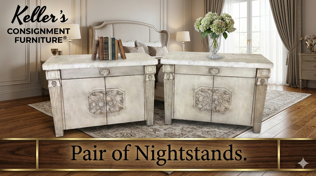 85702 - Pair of French Style Nightstands 36x22x24