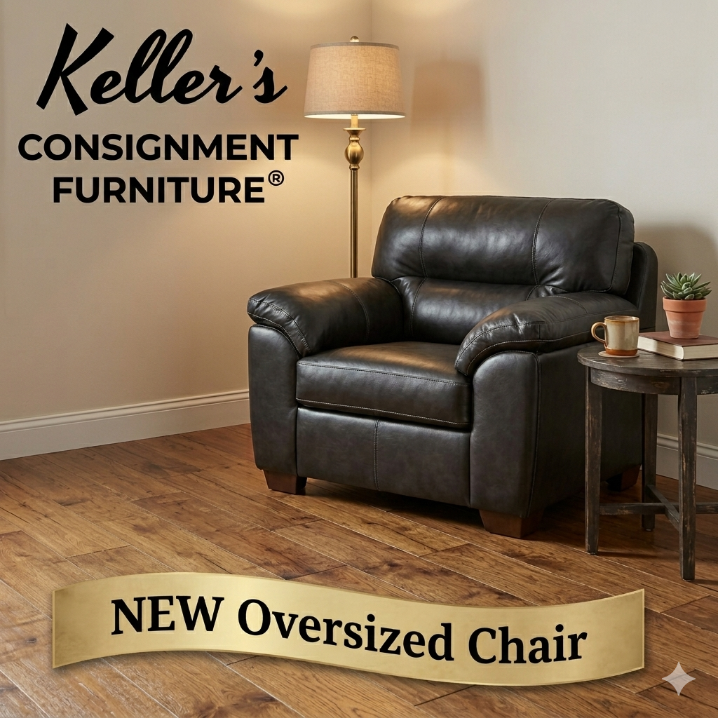 Austin Black NEW Chair & 1/2 -- 54x38x41 (5601)