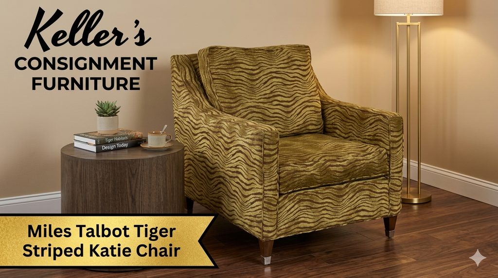 85408 - Miles Talbolt Tiger Striped Katie Chair - 32x37x34