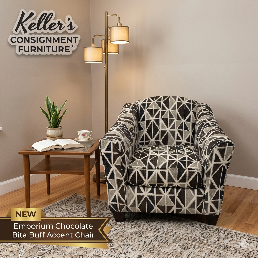Emporium Chocolate Bita Buff NEW Accent Chair 36x35x33 (9011)