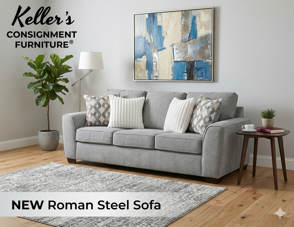 Roman Steele NEW Sofa 88x36x39 (12503-3015)