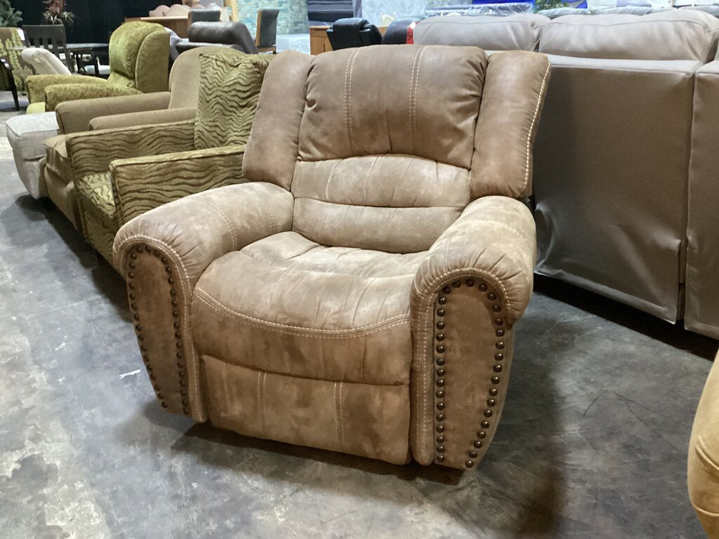 85861 Brown Rocker Recliner