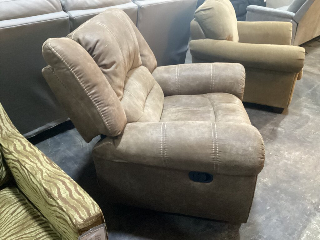 85861 Brown Rocker Recliner