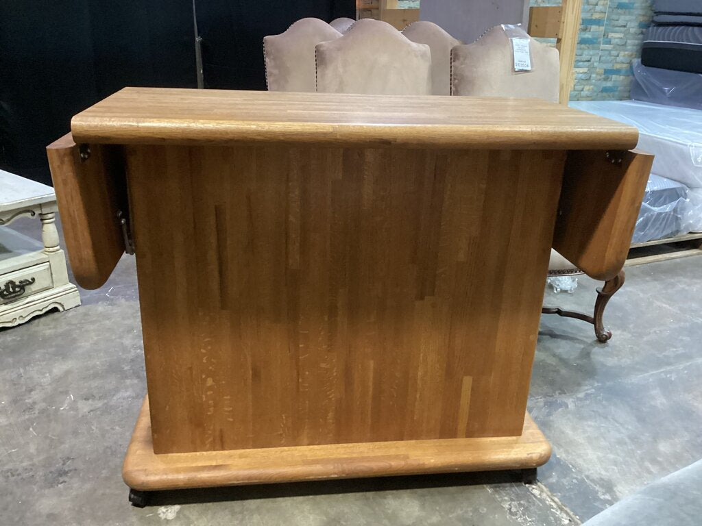 85870 Home Bar w/Swivel Bar Chairs 46-72x22x41