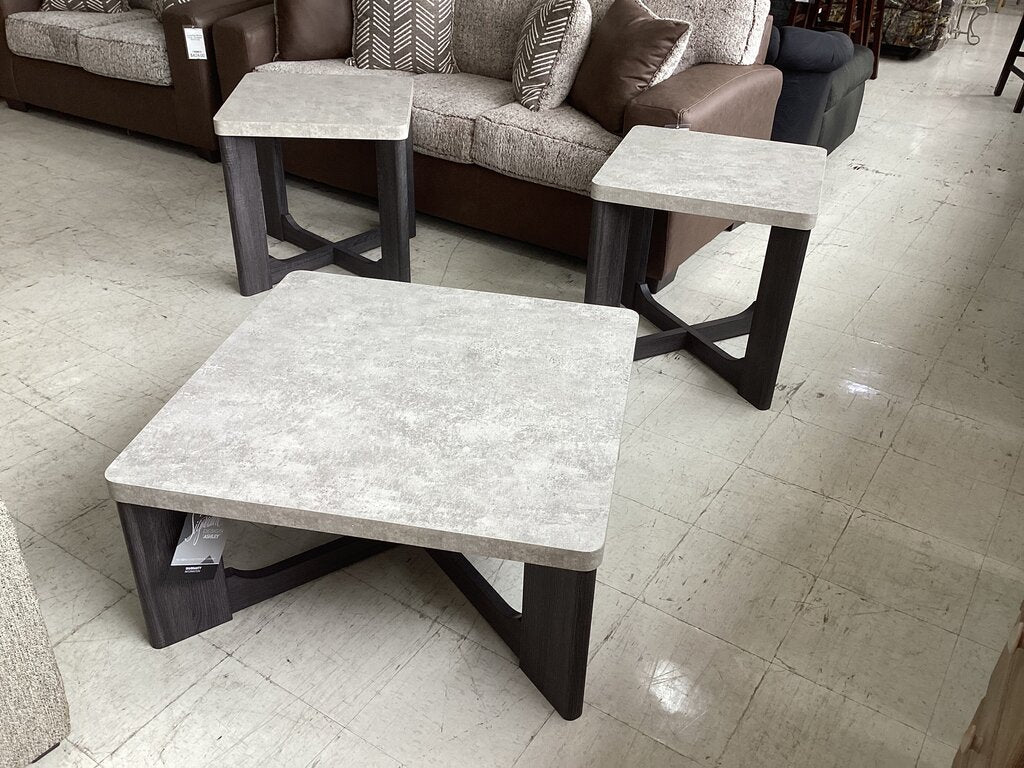 85915 - Ashley Sharstorm 3 Pack Tables 36x36x17, 24x24x24