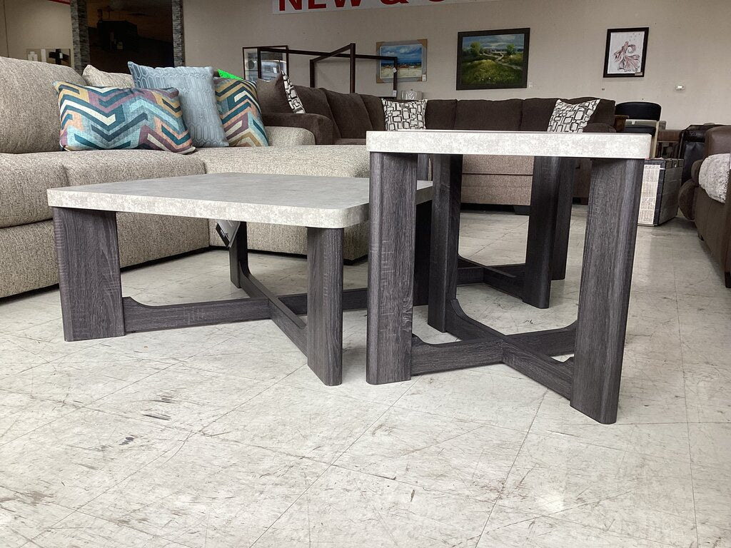 85915 - Ashley Sharstorm 3 Pack Tables 36x36x17, 24x24x24