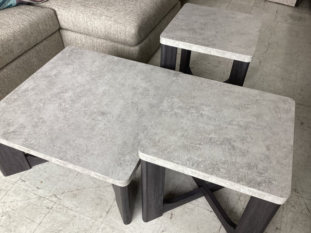 85915 - Ashley Sharstorm 3 Pack Tables 36x36x17, 24x24x24