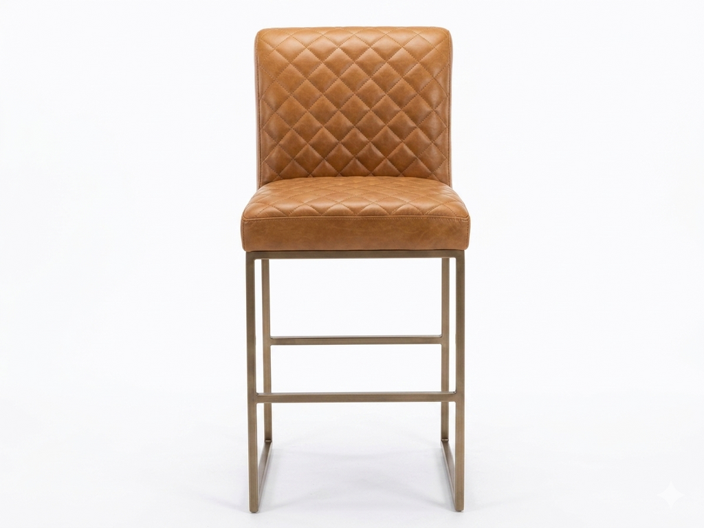 85929 - Boulevard Leather Bay Avenue Camel Barstool 20x25x30/39