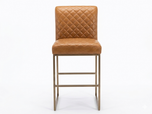 85929 - Boulevard Leather Bay Avenue Camel Barstool 20x25x30/39