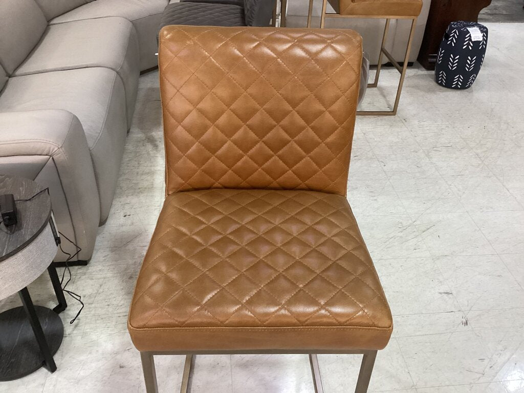 85929 - Boulevard Leather Bay Avenue Camel Barstool 20x25x30/39