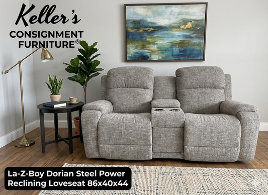 85974 - La-z-Boy Dorian Steel Power Reclining Loveseat 86x40x44