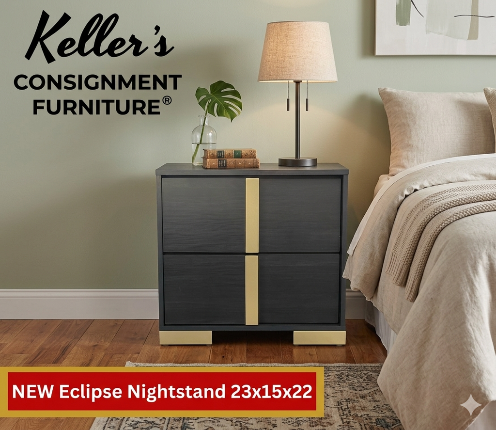 Eclipse NEW Two Drawer Nightstand 23x15x22 (118297)