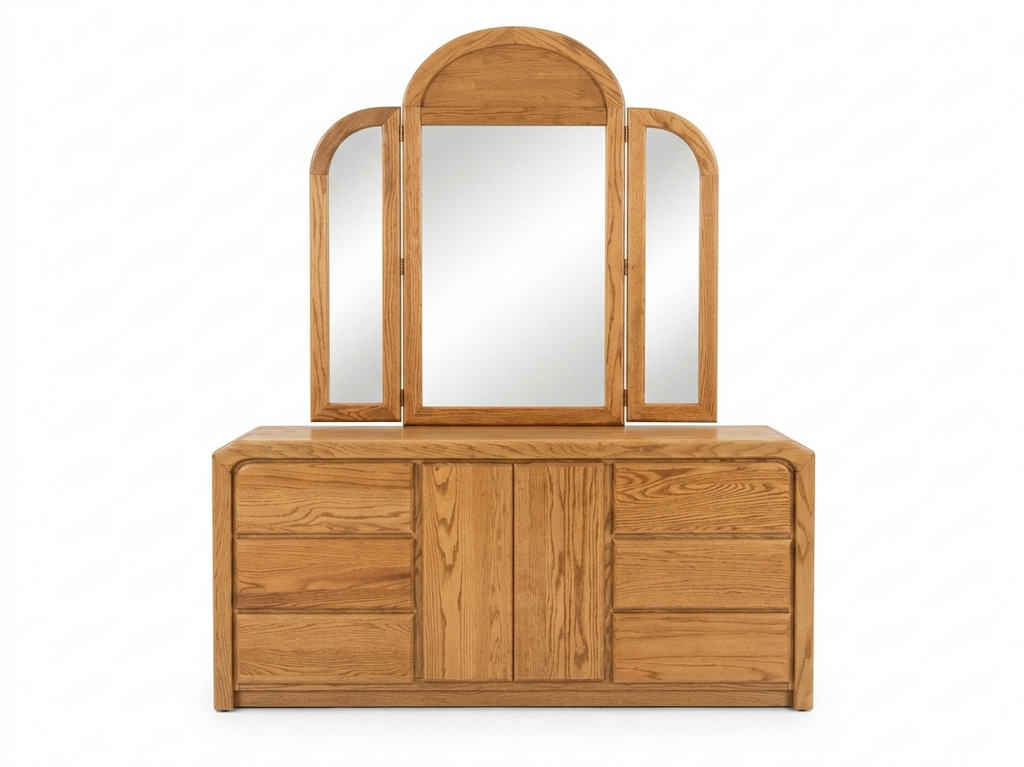 86014 - Arbek Wood Dresser w/Mirror 71x17x32-81